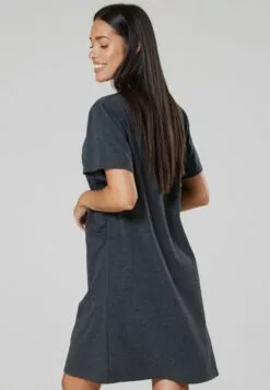 Happy Mama Maternity Nursing- Nachtjapon - Nightdress Dark Graphite Melange -Happy Mama Verkoop f6bf9bc2063748b389088d409dfca881