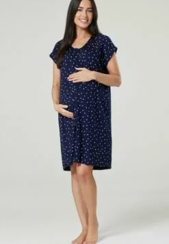 Happy Mama Set - Nachtjapon - Navy With Dots -Happy Mama Verkoop f78cb5cf75d44fe08ef37323cf4d4433