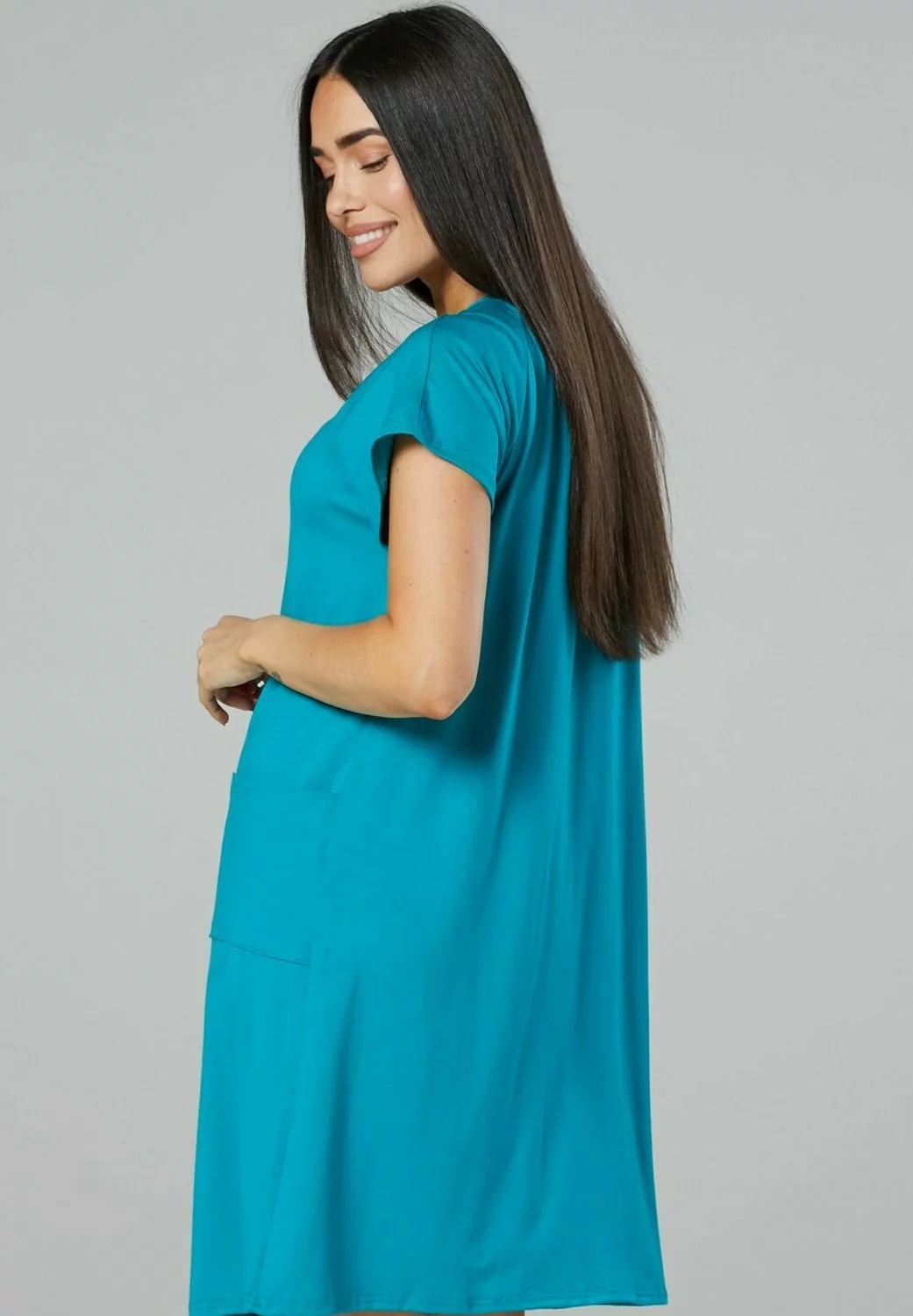 Happy Mama 3-Pack - Nachtjapon - Blue Grey & Mint & Aqua 5 Happy Mama 3-Pack - Nachtjapon - Blue Grey & Mint & Aqua - Afbeelding 3