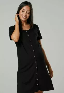 Happy Mama Maternity Breastfeeding 2-Pack - Nachtjapon - Black Black With Stars -Happy Mama Verkoop fb39cfbc0d274354820035b6ab82ec65