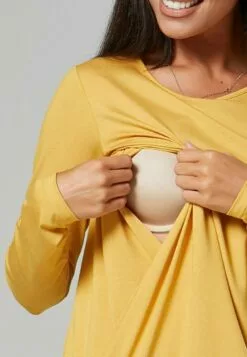 Happy Mama Layered- Longsleeve - Mustard -Happy Mama Verkoop fde92bffc48e4fab80559d2decd81987